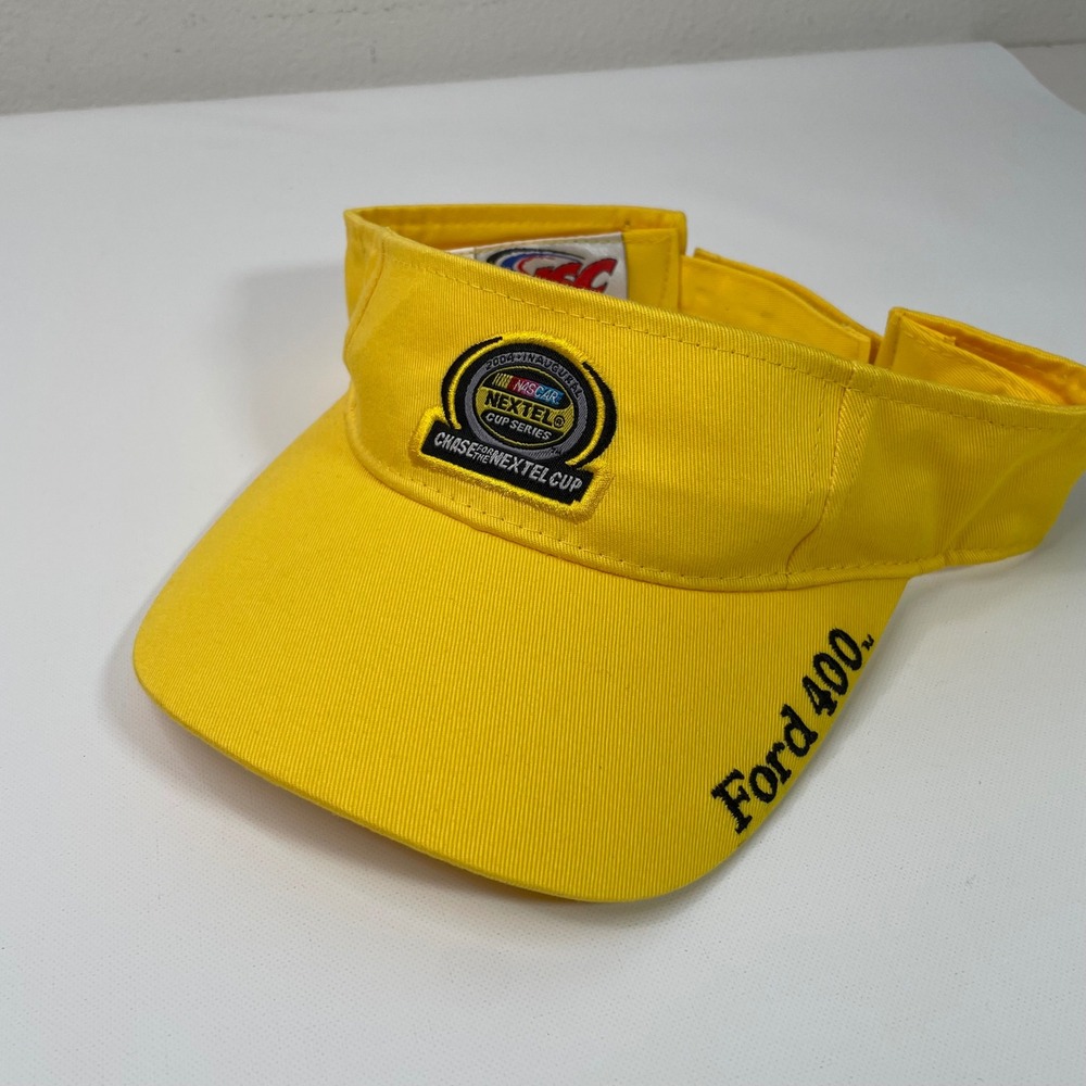 NASCAR Nextel Cup Series 2004 Ford 400 Yellow Adjustable Visor ISC Motorsports